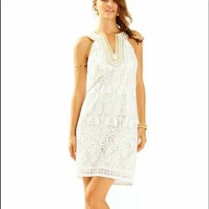 Lilly Pulitzer Lace Beaded Calera Shift Dress